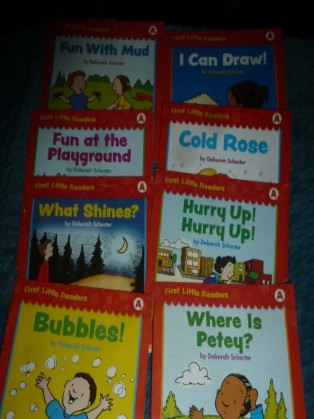 Scholastic First Little Readers Level A Book Lot – 8 Books by Deborah Schecter